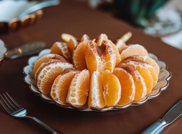 ORANGE SLICES WITH CINNAMON