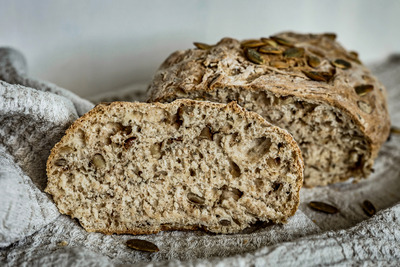 Sourdough bread with seeds and nuts