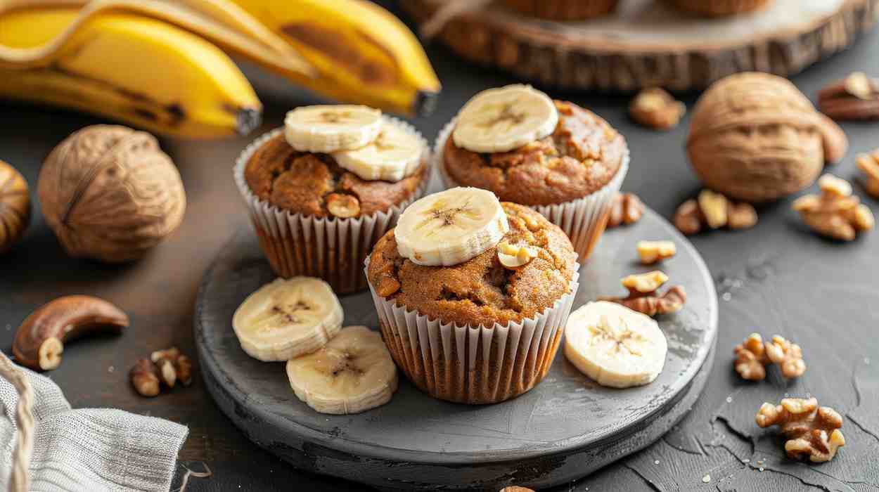 SOURDOUGH BANANA MUFFINS